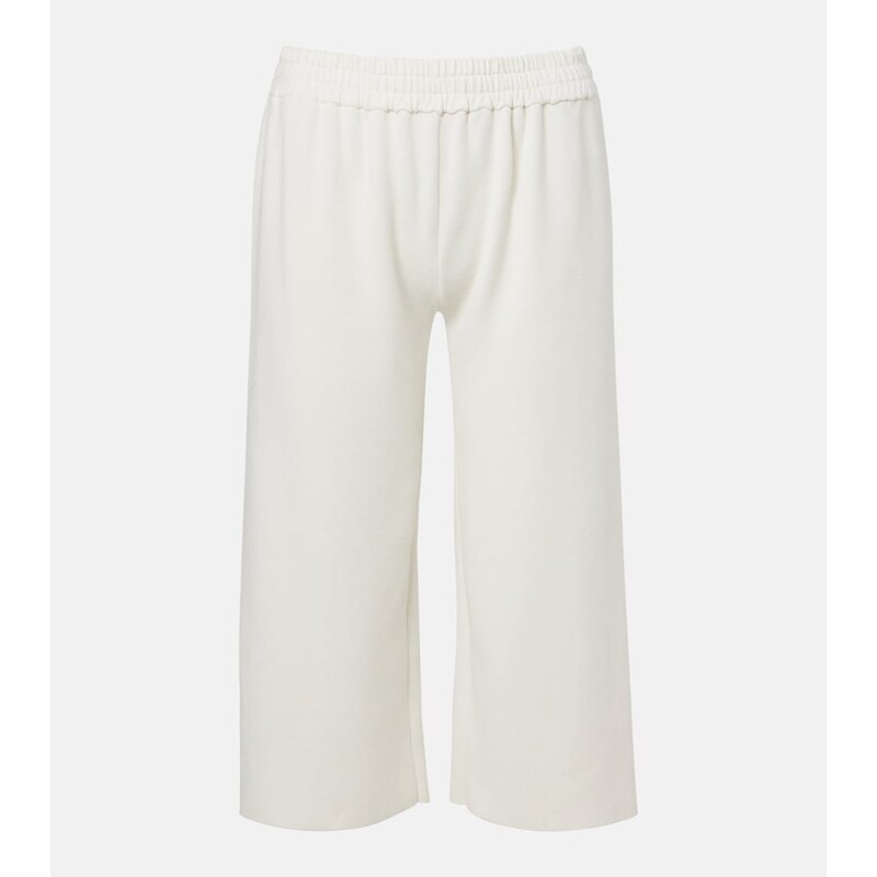 The Row Ozias cotton and silk cropped sweatpants