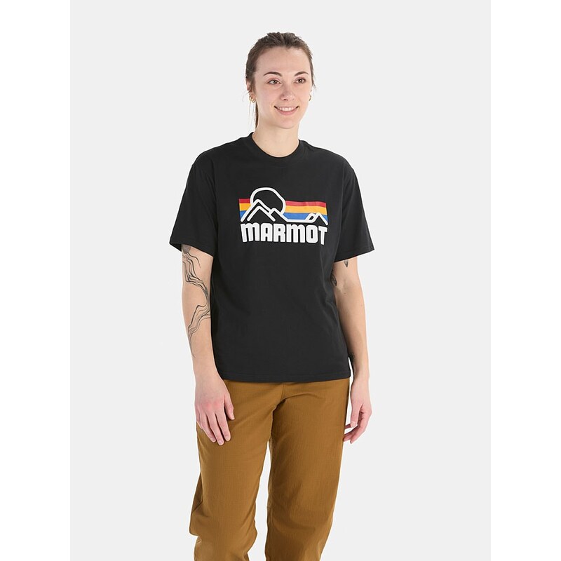 Tričko Marmot Schwarz 798118 115658642