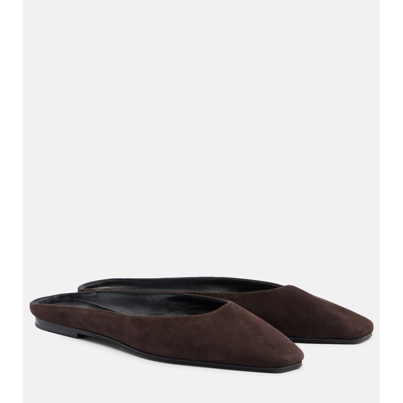 The Row June suede mules
