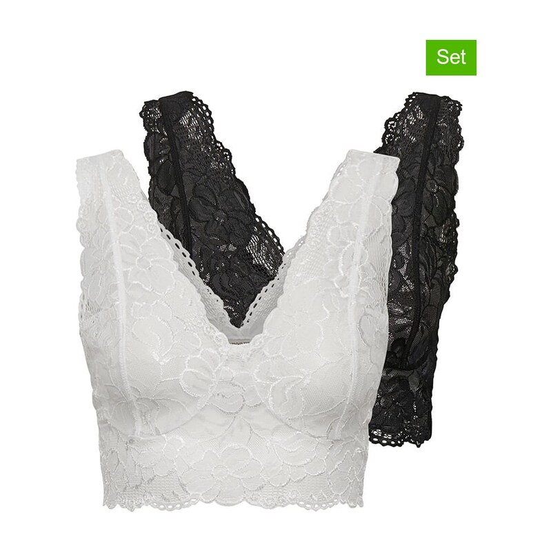 Sportovní podprsenka Cream Schwarz/ Weiß 8400109 115658840