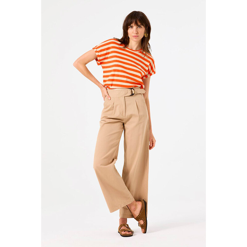 Tričko Garcia Creme/ Orange 6379423 115659005