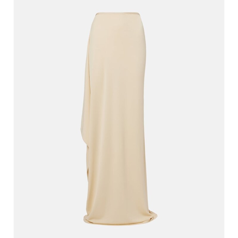 The Row Dione draped maxi skirt