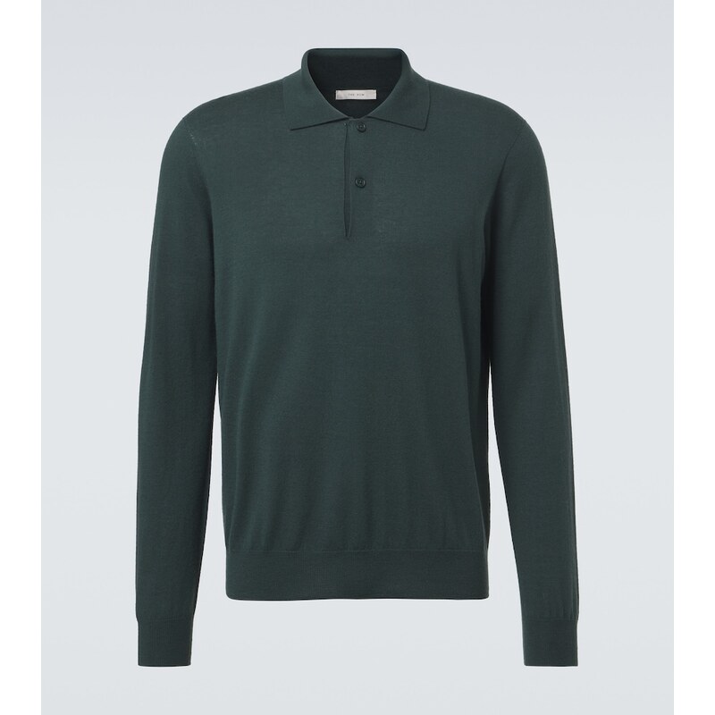 The Row Selio cashmere polo sweater