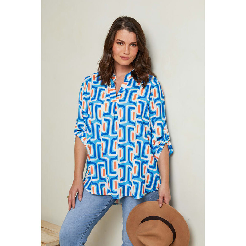 Curvy Lady Blau/ Weiß 8647854 115660078