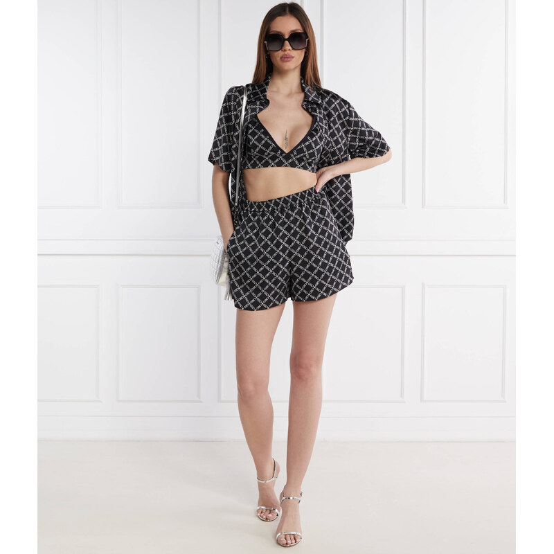Michael Kors Saténová šortky EMPIRE | Regular Fit