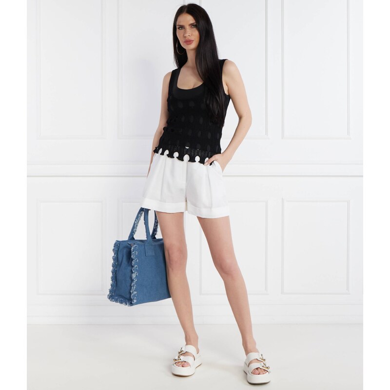 Pinko Šortky PRIMULA | Relaxed fit přidáním lnu