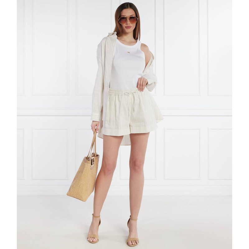 TWINSET Šortky | Loose fit přidáním lnu