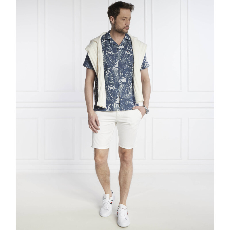Tommy Hilfiger Lněná košile W-DIFFUSED FOLIAGE | Regular Fit