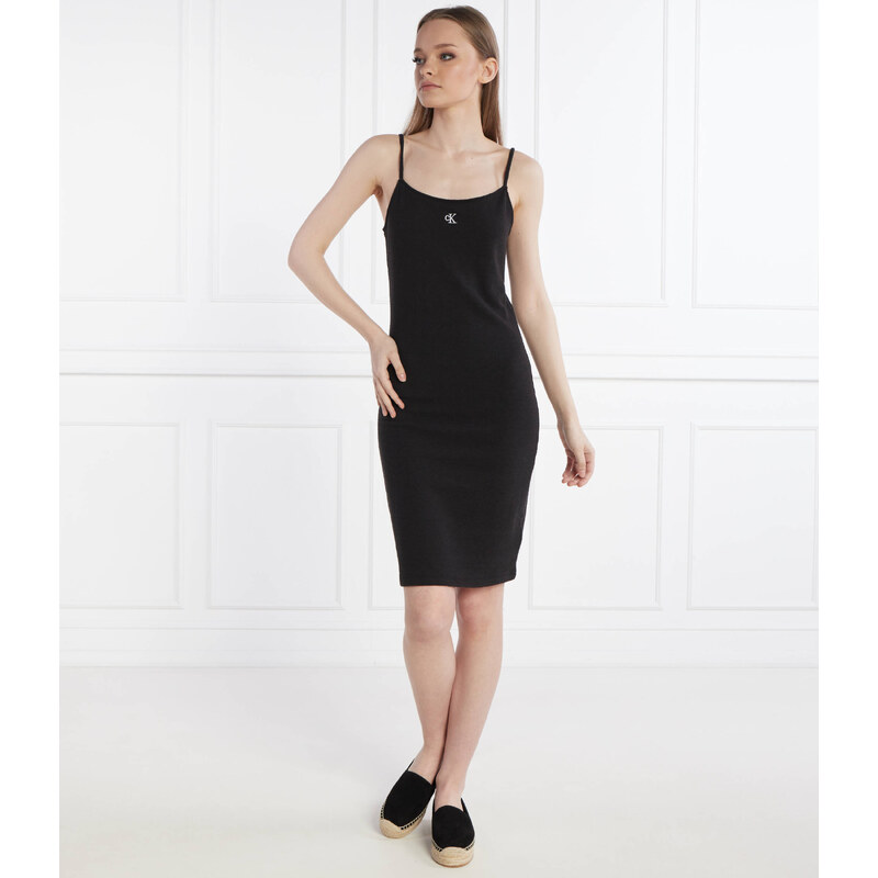 Calvin Klein Jeans Šaty SLUB RIB