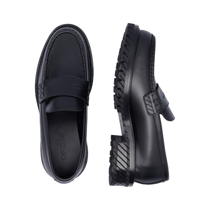 OFF-WHITE Kožené mokasíny
