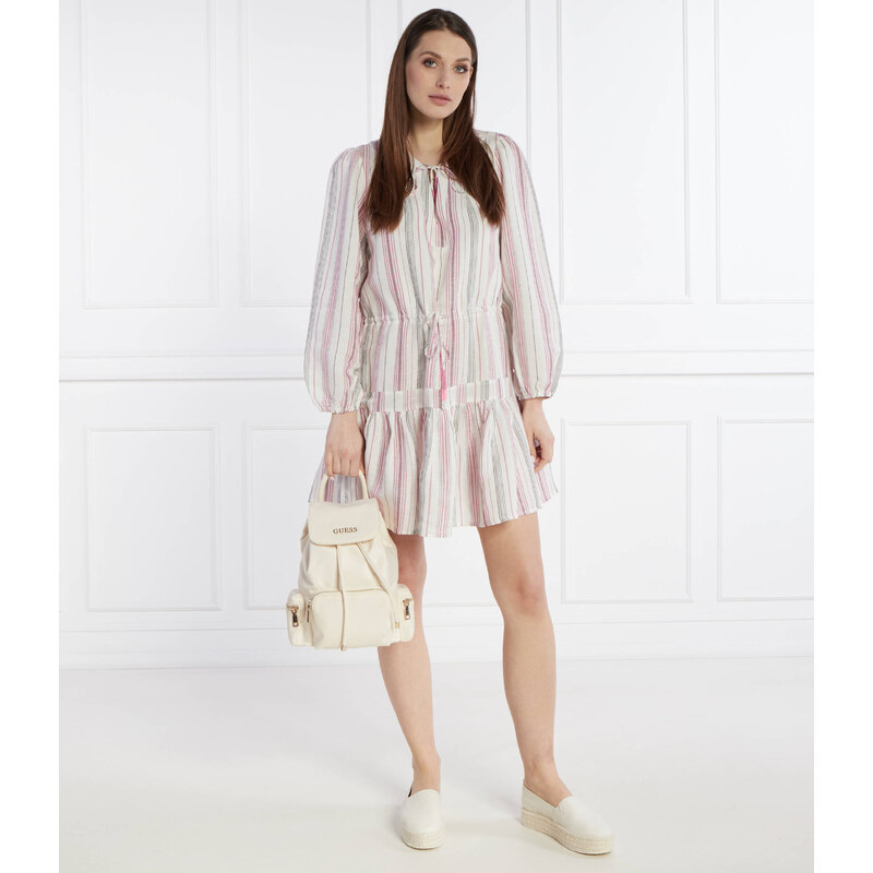 Pepe Jeans London Lněná šaty DEBBIE