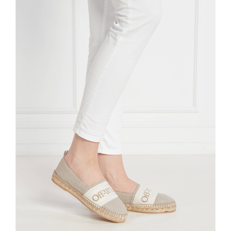OFF-WHITE Espadrilky s přídavkem kůže