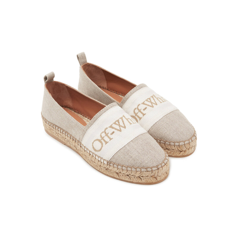 OFF-WHITE Espadrilky s přídavkem kůže