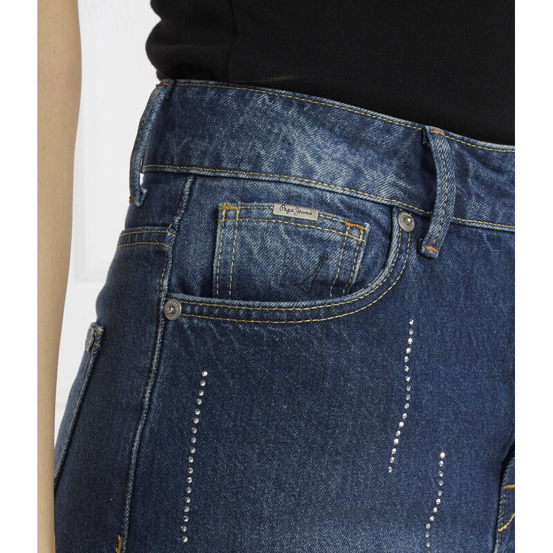 Pepe Jeans London Džíny UHW SPARKLE | Tapered