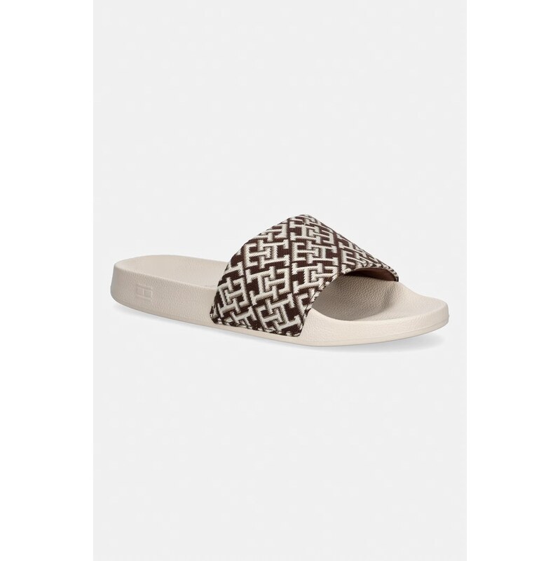 Tommy Hilfiger pantofle dámské TH MONOGRAM POOL SLIDE 115666754