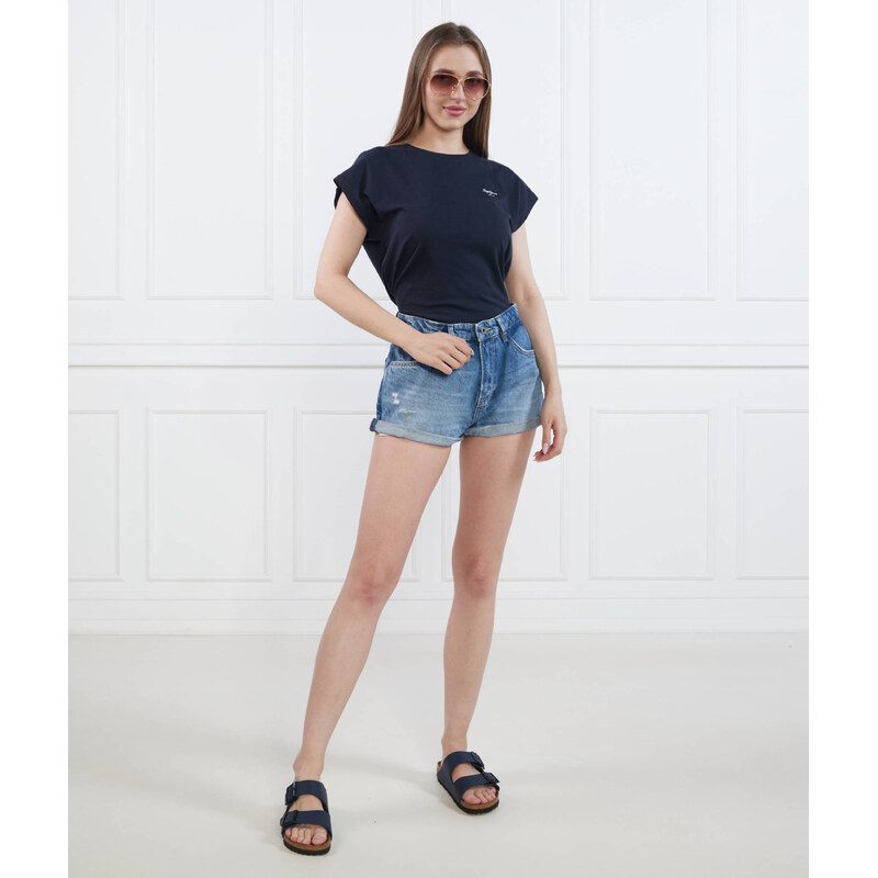 Pepe Jeans London Šortky SUZIE | Regular Fit | denim
