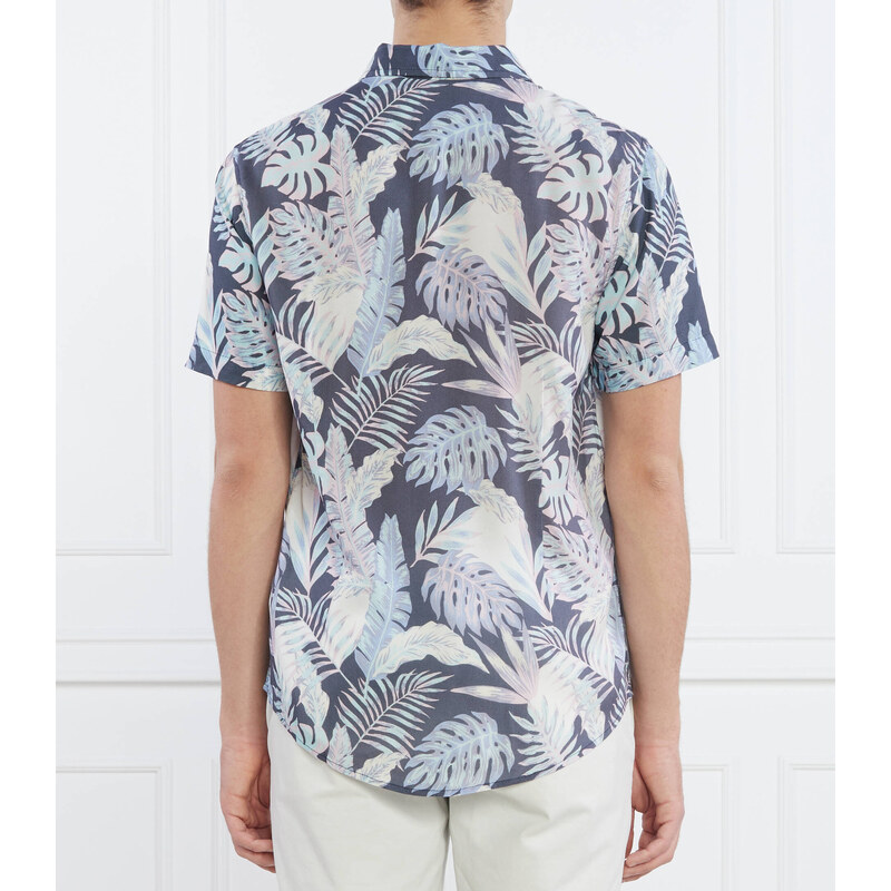 GUESS Košile SS ECO RAYON INDGO T | Slim Fit