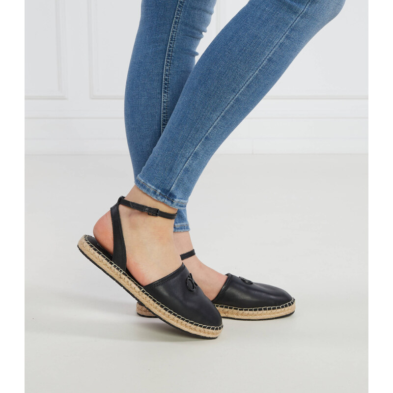 Calvin Klein Kožené espadrilky HYBRID W/HW