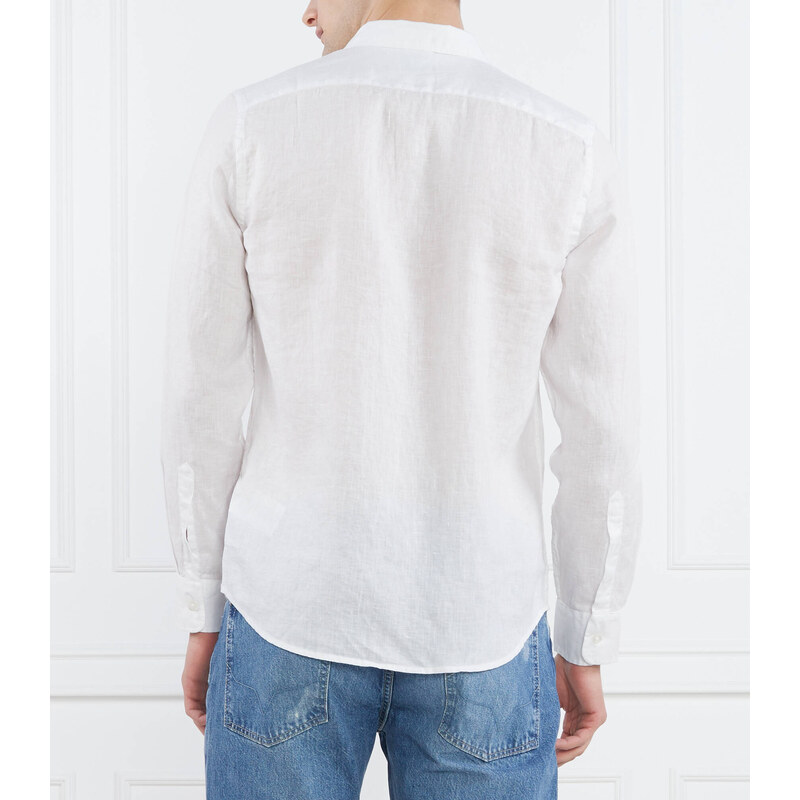 GUESS Lněná košile LS ISLAND | Regular Fit
