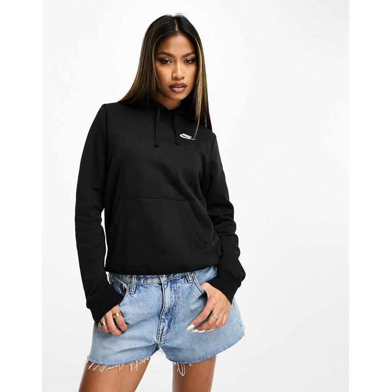 Nike Club Fleece hoodie in black 115667025