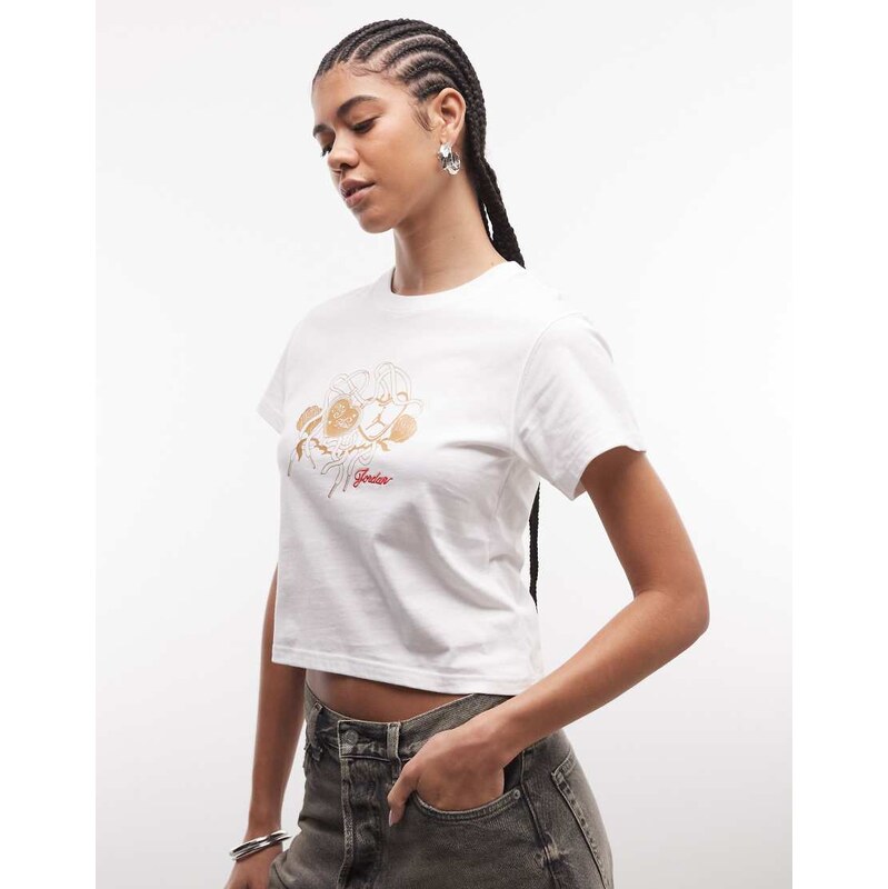 Jordan graphic baby tee in white 115667242
