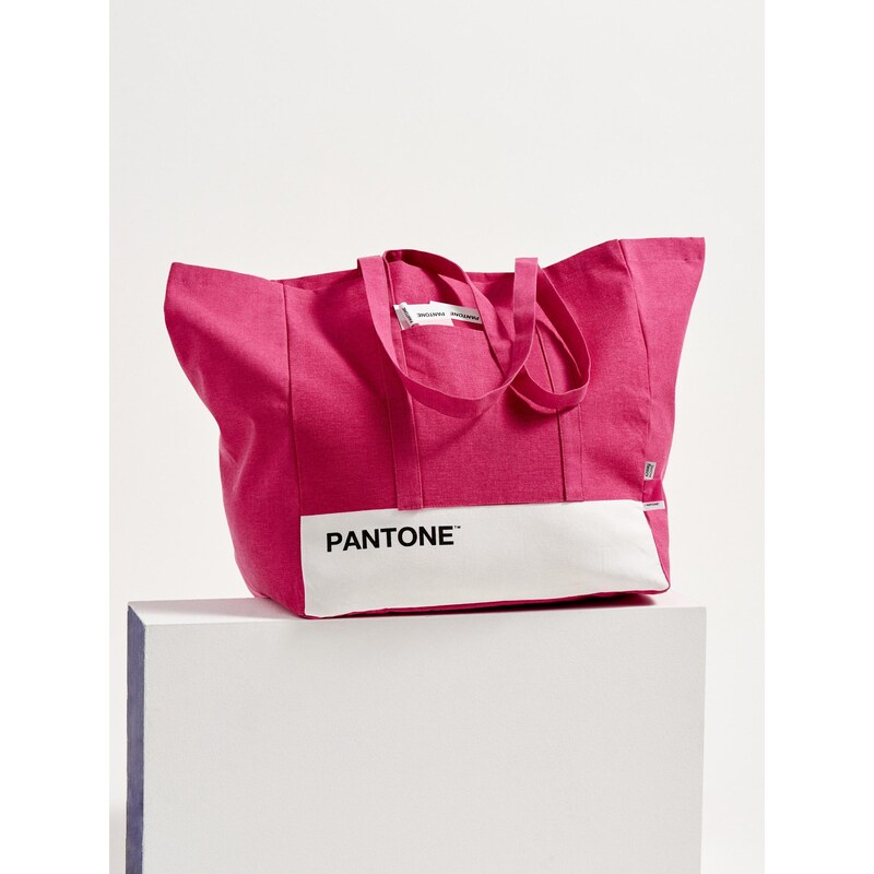 Sinsay - Látková nákupní taška Pantone - fuchsiová 115667263