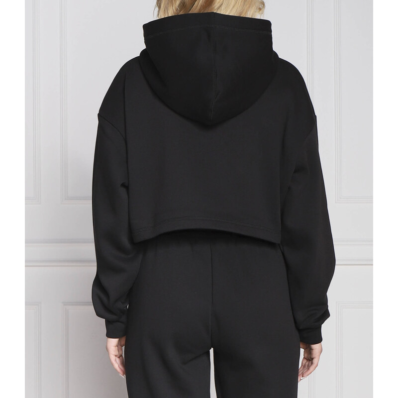 Calvin Klein Jeans Mikina SHINY INSTITUTIONAL | Cropped Fit