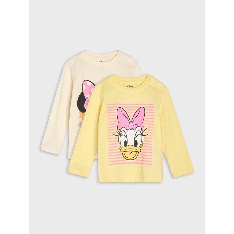 Sinsay - Bavlněná košilka s potiskem 2 pack Minnie and Daisy -