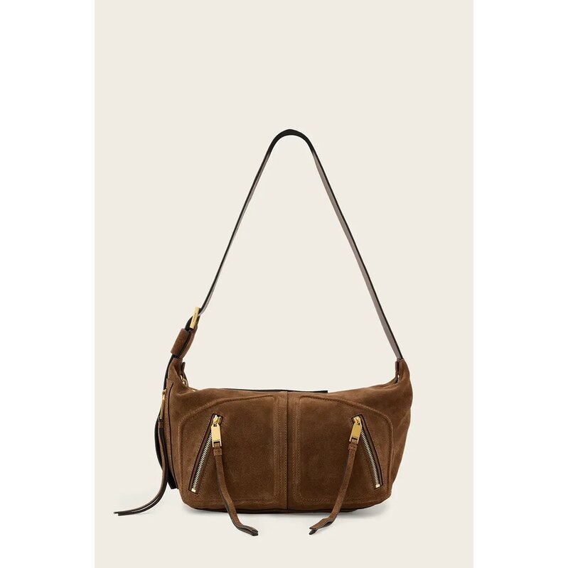 AllSaints hobo kabelka dámská semišová JEAN 115678060
