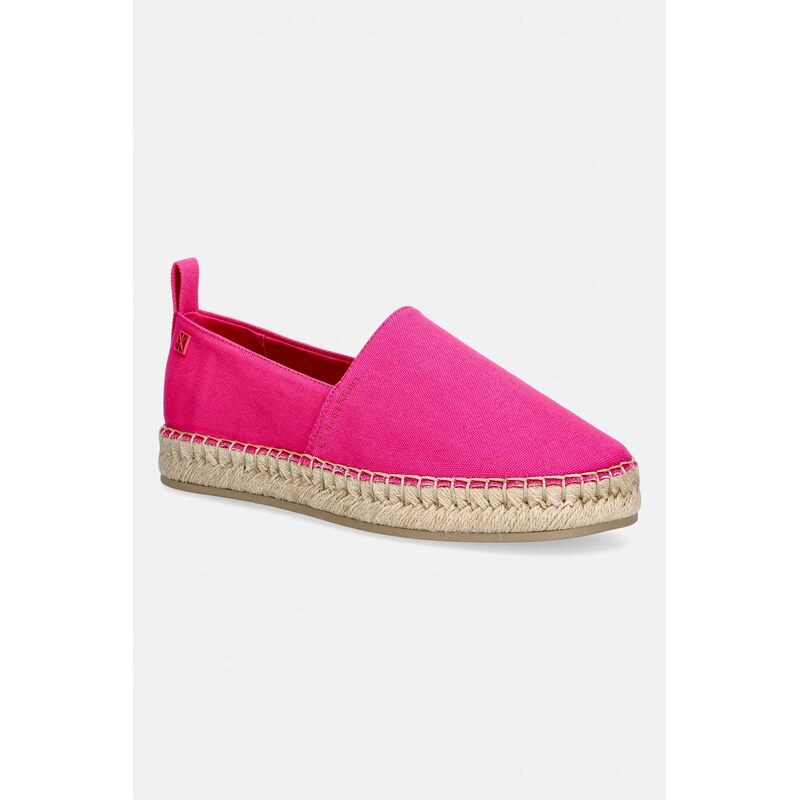 Calvin Klein espadrily dámské OBLIQUE ESPADRILLE CANVAS