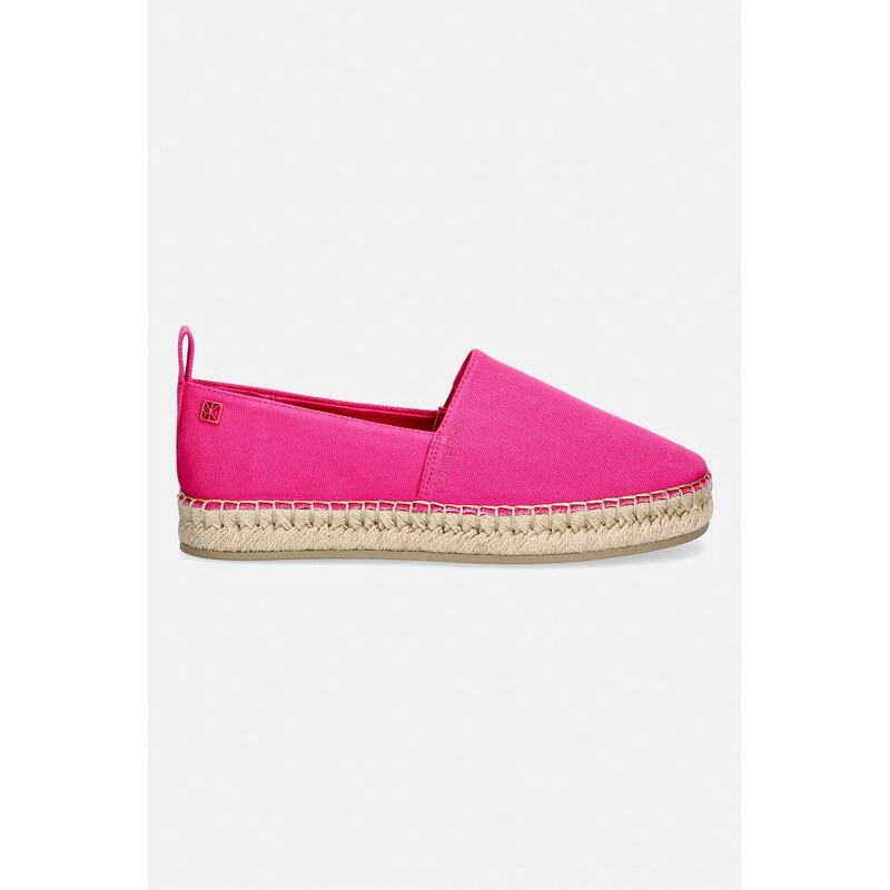 Calvin Klein espadrily dámské OBLIQUE ESPADRILLE CANVAS