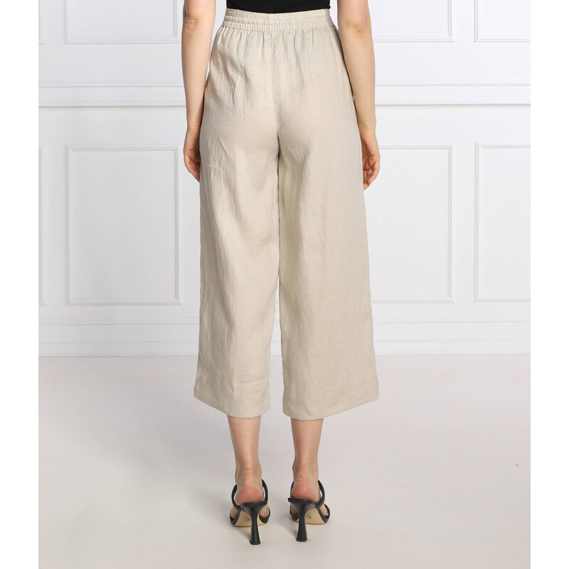 DKNY Lněné kalhoty | flare fit
