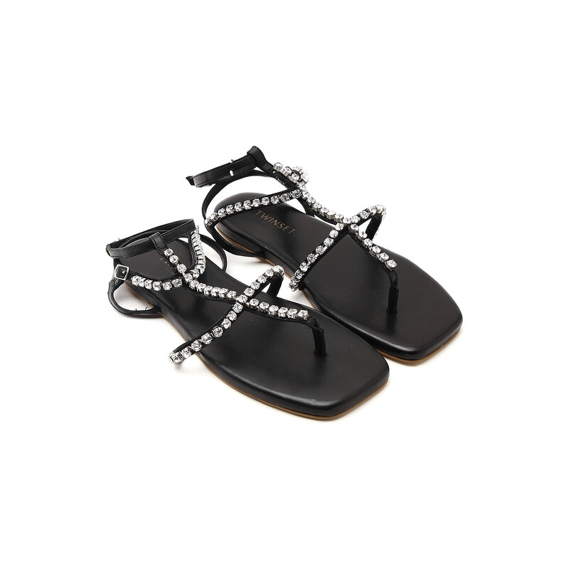 TWINSET Kožené sandály
