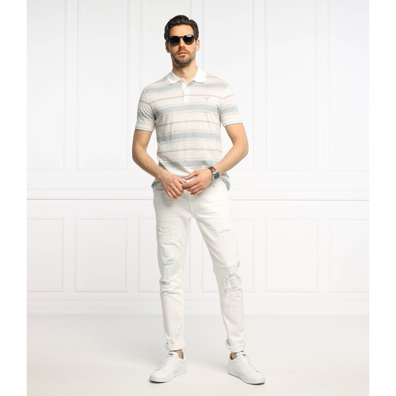 GUESS Lněné polokošile JOSU | Regular Fit