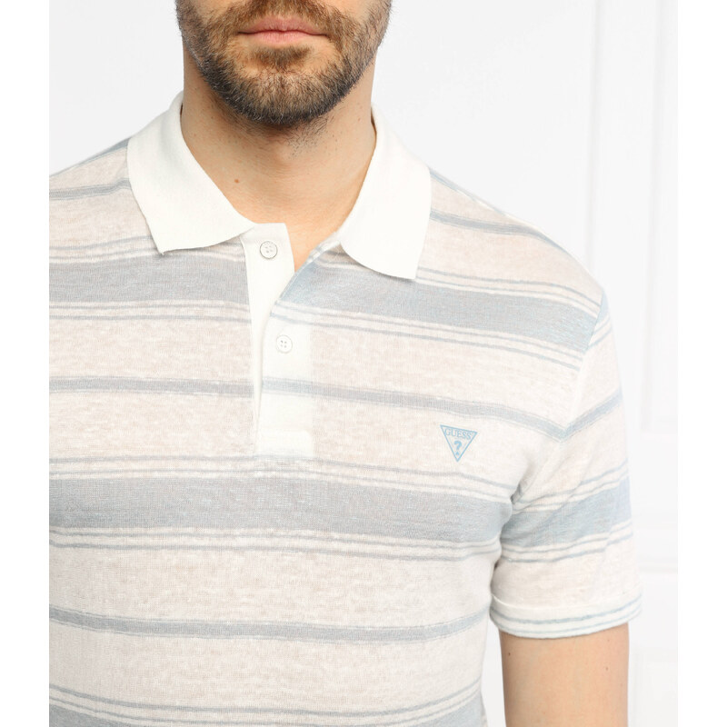 GUESS Lněné polokošile JOSU | Regular Fit
