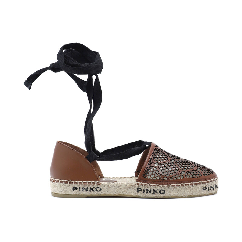 Pinko Kožené espadrilky ANGELICA