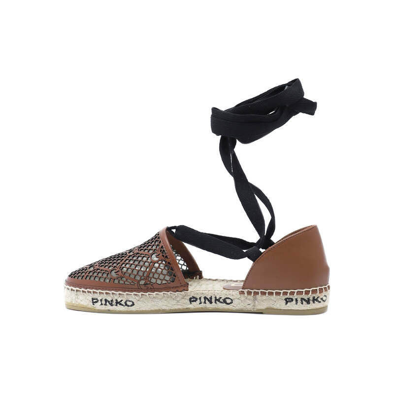 Pinko Kožené espadrilky ANGELICA