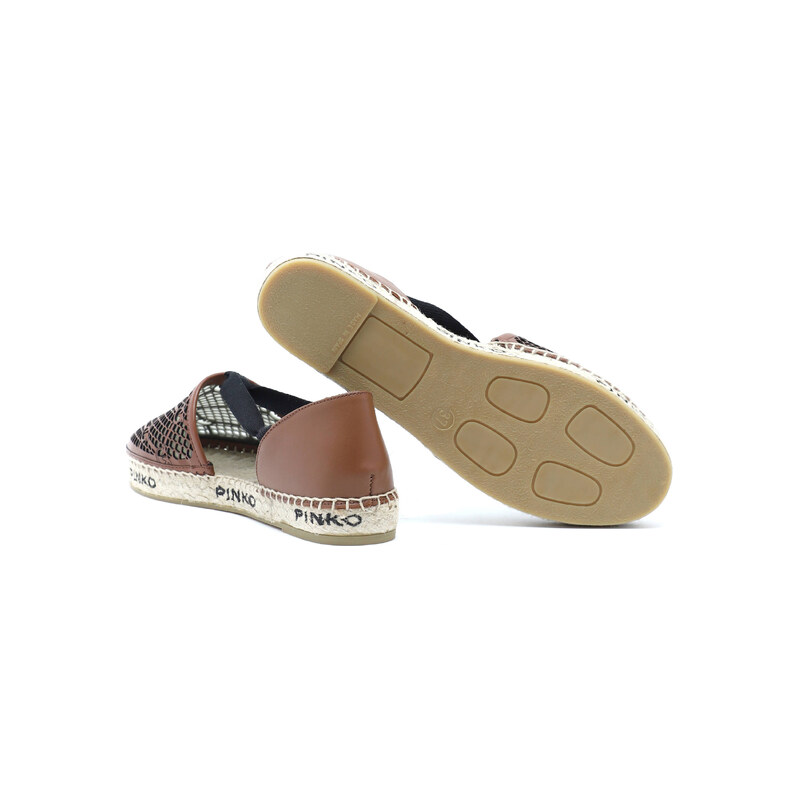 Pinko Kožené espadrilky ANGELICA