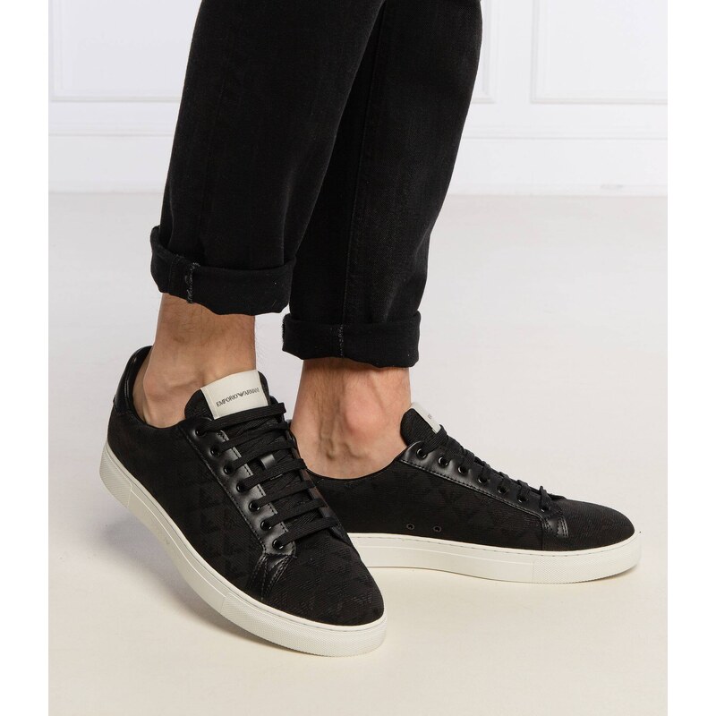Emporio Armani Tenisky s přídavkem kůže
