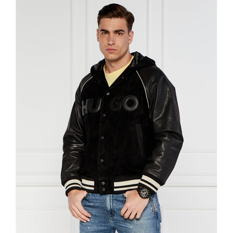 HUGO Bunda bomber Loder | regular fit | semiš