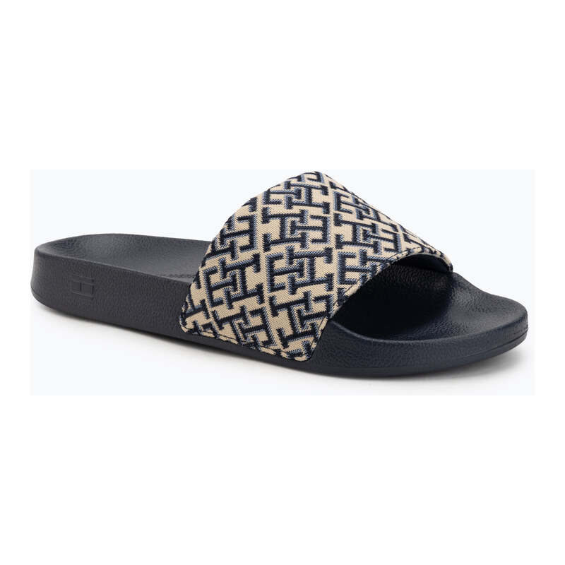 Dámské nazouváky Tommy Hilfiger Monogram space blue