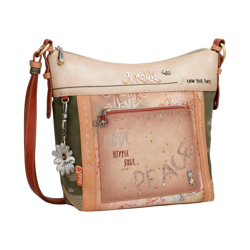 Anekke hobo crossbody kabelka Flowers 115677889