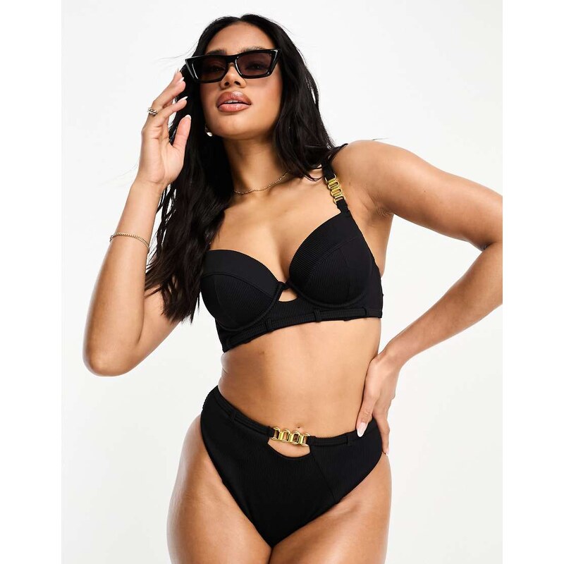 Ann Summers riviera bikini top in black 115678528