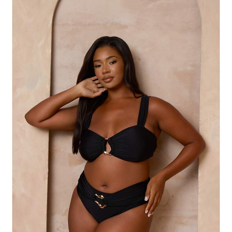 Moda Minx Curve X Alessa Tyrrell-Charles high waist bikini