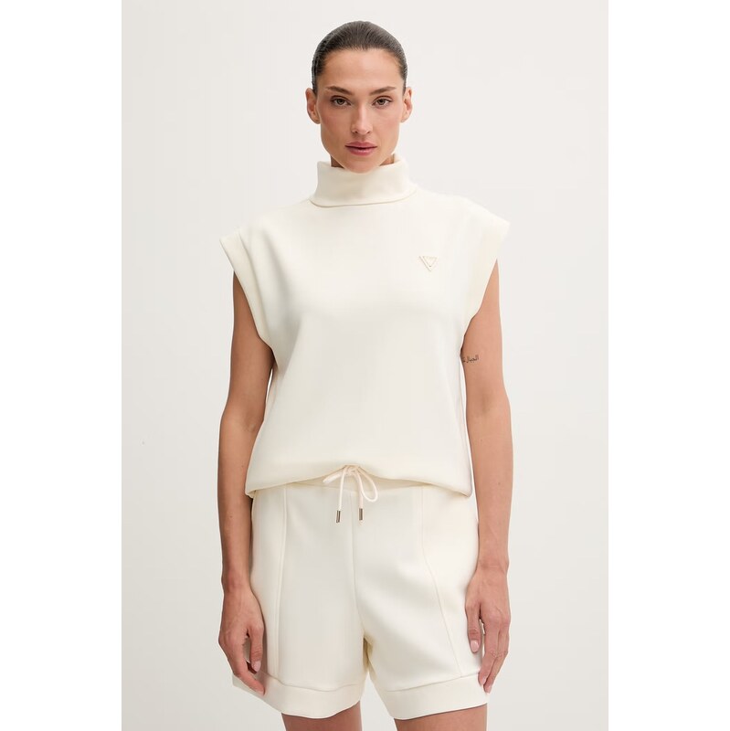 Guess mikina bez rukávů dámská s modalem OLYMPE 115681076