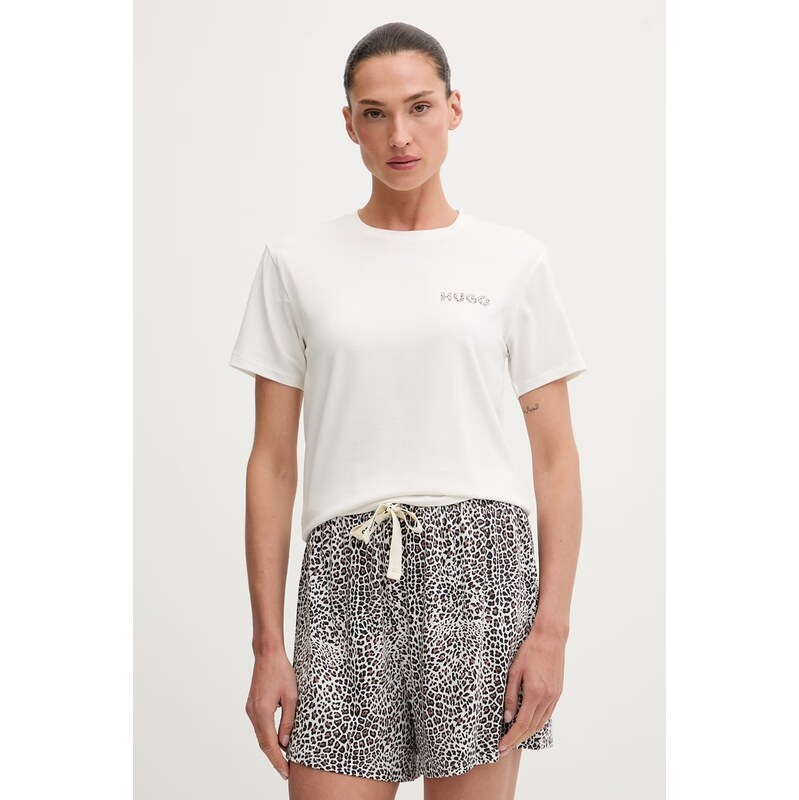 HUGO tričko dámské z modalem CASUAL T-SHIRT 115681091