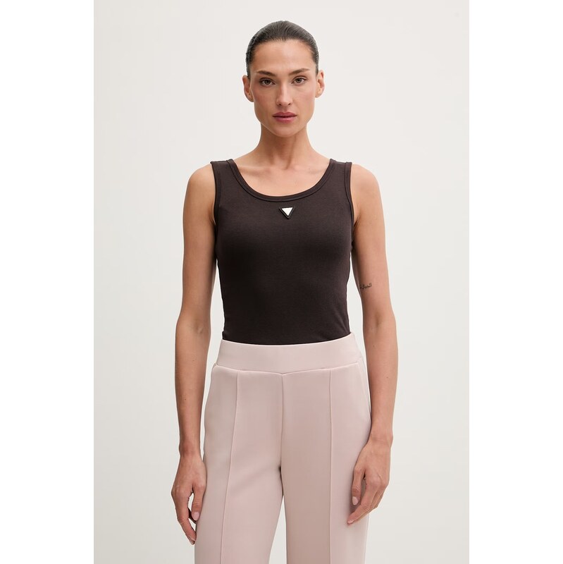Guess top dámský s bavlnou OLYMPE 115681109