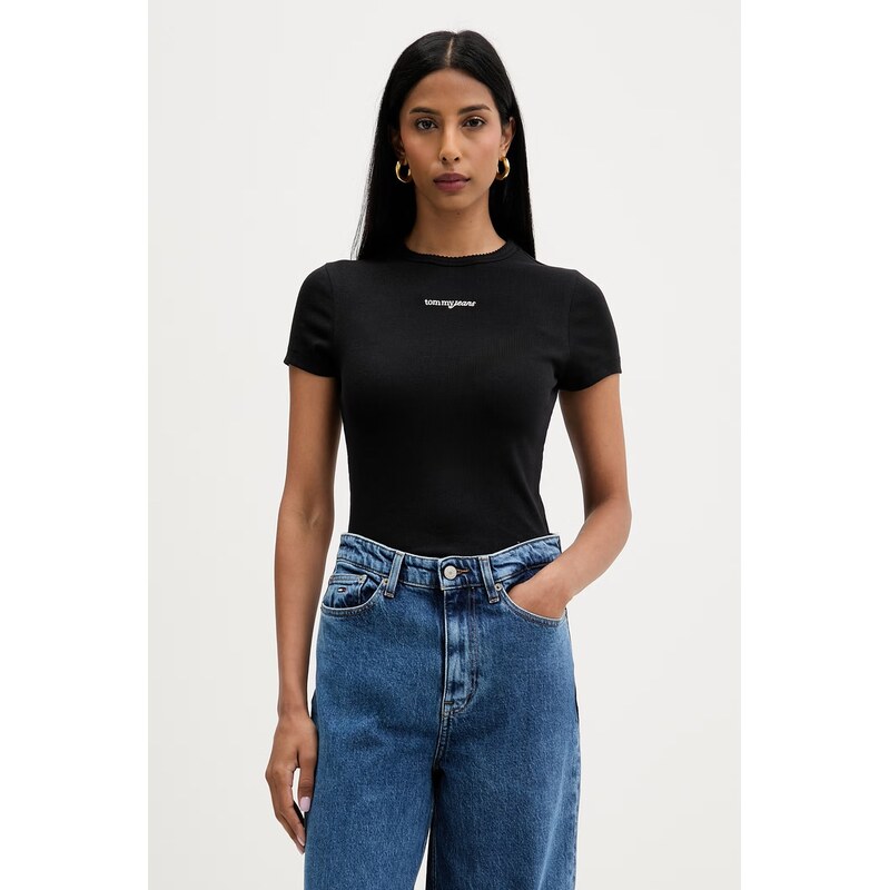 Tommy Jeans tričko dámské bavlněné s elastanem