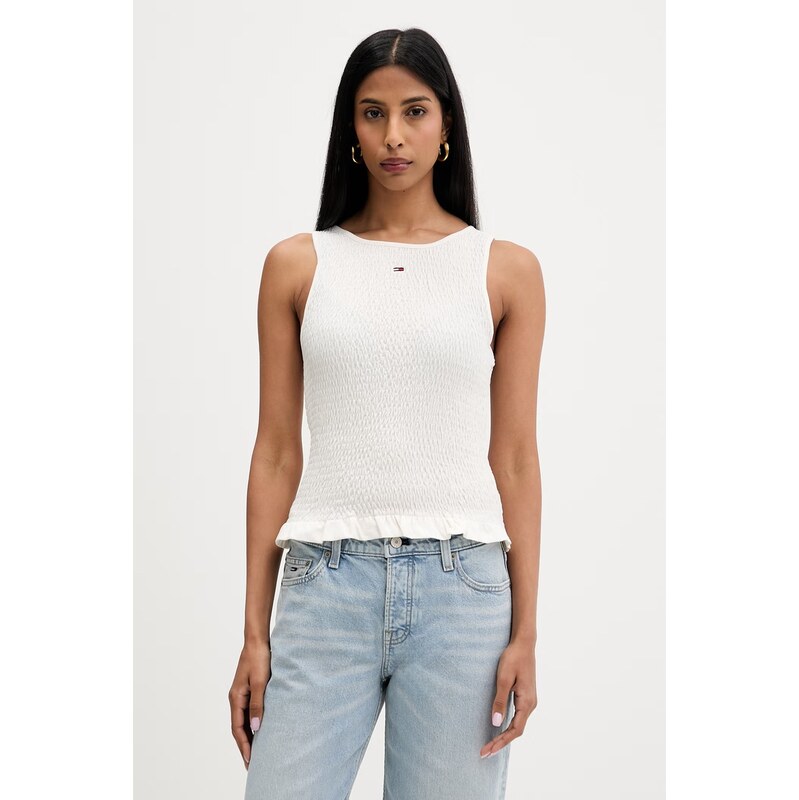 Tommy Jeans top dámský s bavlnou 115709437