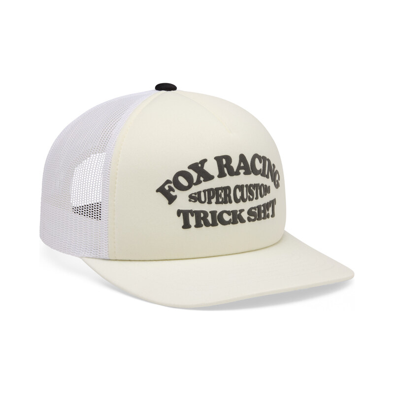 Pánská kšiltovka Fox Trick Mesh Trucker Hat - Off White